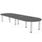 Skutchi Designs 45 in W, 144 in L, 29 in H, Engineered Wood Top, Grey H-RAC-46143PT-AN-EL - alternate 1